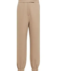 FRANKIE Shop Pantaloni Samara in misto lana Marrone