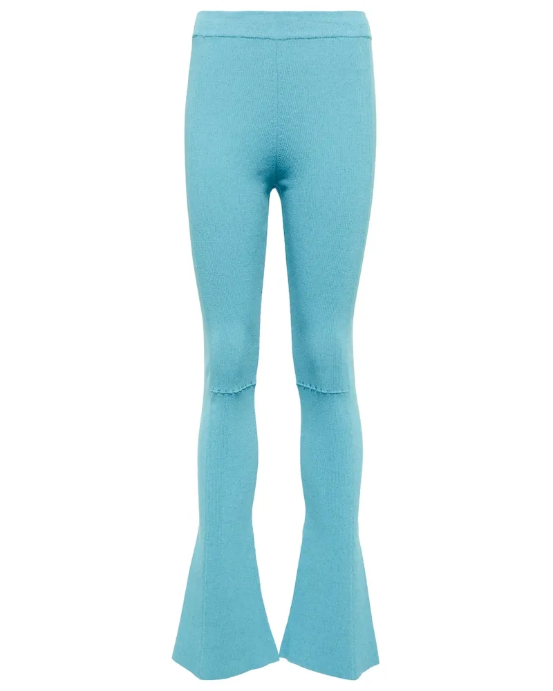 Jacquemus Pantaloni Baunhila in maglia Blu