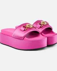 Versace Sandali con plateau Medusa Biggie Rosa