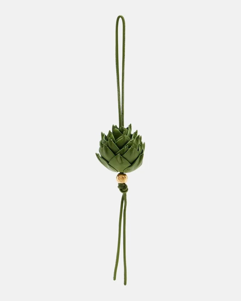 Loewe Charm per borsa Artichoke in pelle Verde