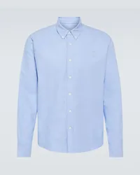 AMI Paris Camicia in popeline di cotone Blu