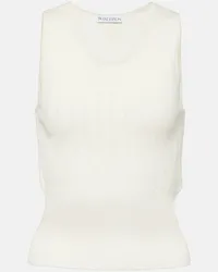 J.W.Anderson Tank top in maglia di misto cotone Bianco