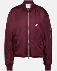 Courrèges Courrèges Bomber con logo Rosso