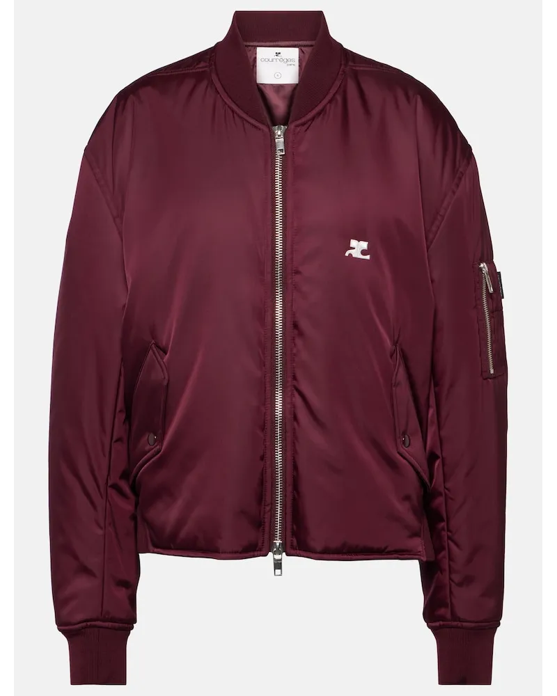 Courrèges CourrÃ¨ges Bomber con logo Rosso