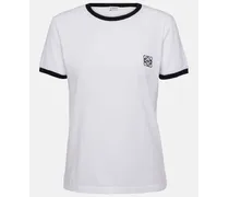 Loewe T-shirt Anagram in jersey di cotone Bianco