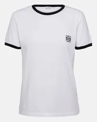 Loewe T-shirt Anagram in jersey di cotone Bianco