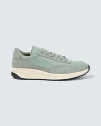 Common Projects Sneakers Track 80 con pannelli in suede Verde