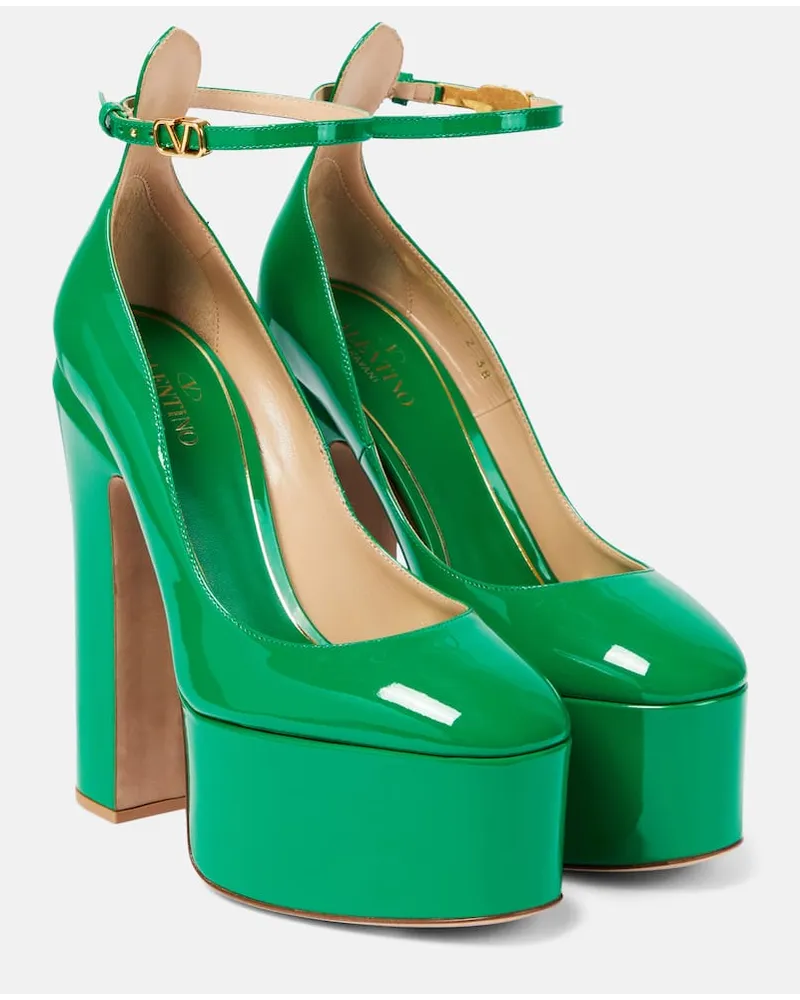 Valentino Garavani Pumps con plateau Tan-Go 155 Verde