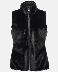 Jet Set Gilet Minou in pelliccia sintetica Nero