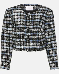 Carolina Herrera New York Giacca cropped in tweed Multicolore