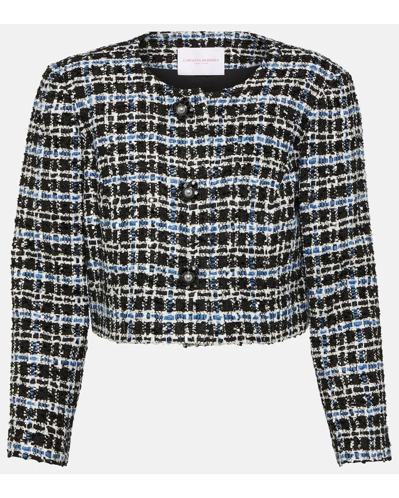 Carolina Herrera New York Giacca cropped in tweed Multicolore