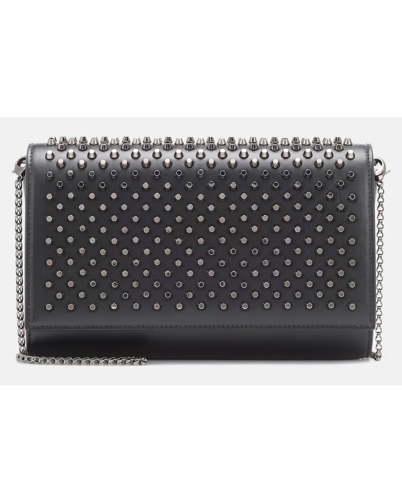 Christian Louboutin Clutch a tracolla Paloma in pelle Nero