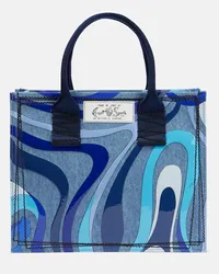 Emilio Pucci Borsa Marmo in denim Blu