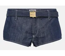 Shorts di jeans a vita bassa