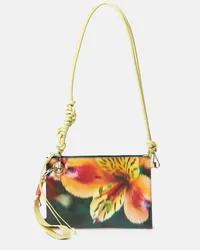 Dries van Noten Borsa a spalla in canvas con stampa Multicolore