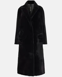 BLANCHA Cappotto in shearling Nero