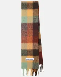 Acne Studios Sciarpa Vally in misto lana a quadri Multicolore