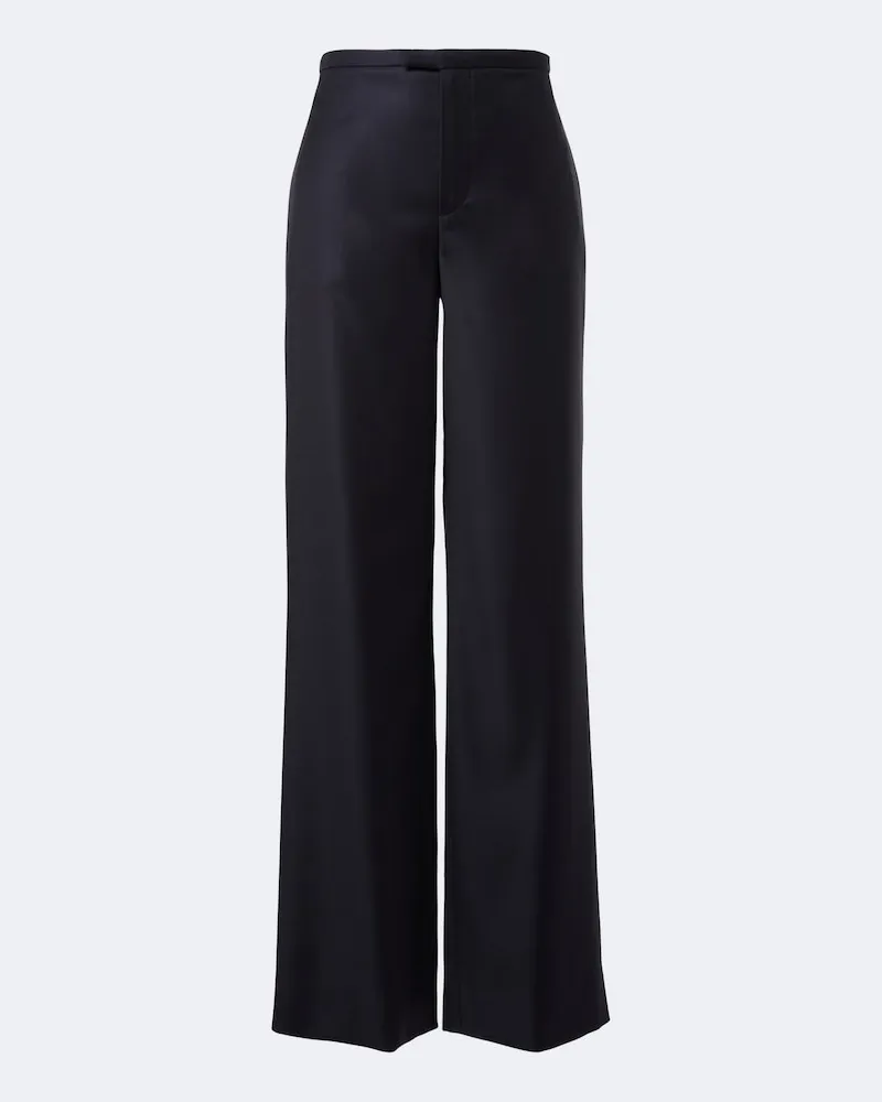 Gucci Pantaloni a gamba larga in lana Blu