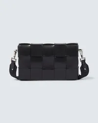 Bottega Veneta Borsa a tracolla Cassette in pelle Nero