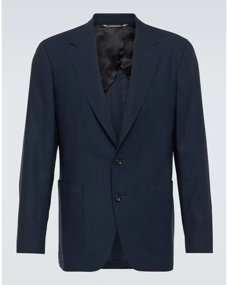 Canali Blazer in lana Blu