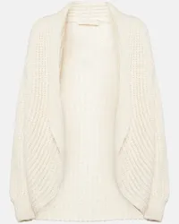 Loro Piana Cardigan Cocooning in maglia di seta Bianco