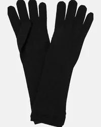 Max Mara Guanti Oglio in cashmere Nero