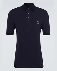 Brunello Cucinelli Polo in cotone Blu