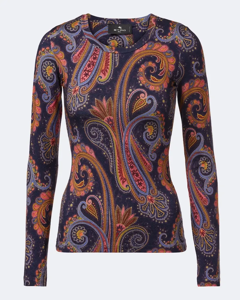 Etro T-shirt con stampa paisley Multicolore