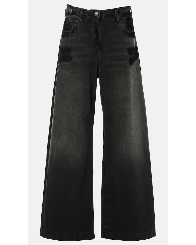ATTICO Jeans a gamba larga Nero