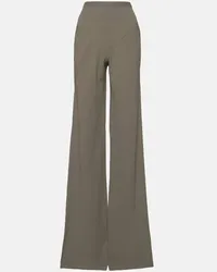 Rick Owens Pantaloni a gamba larga in crêpe Beige