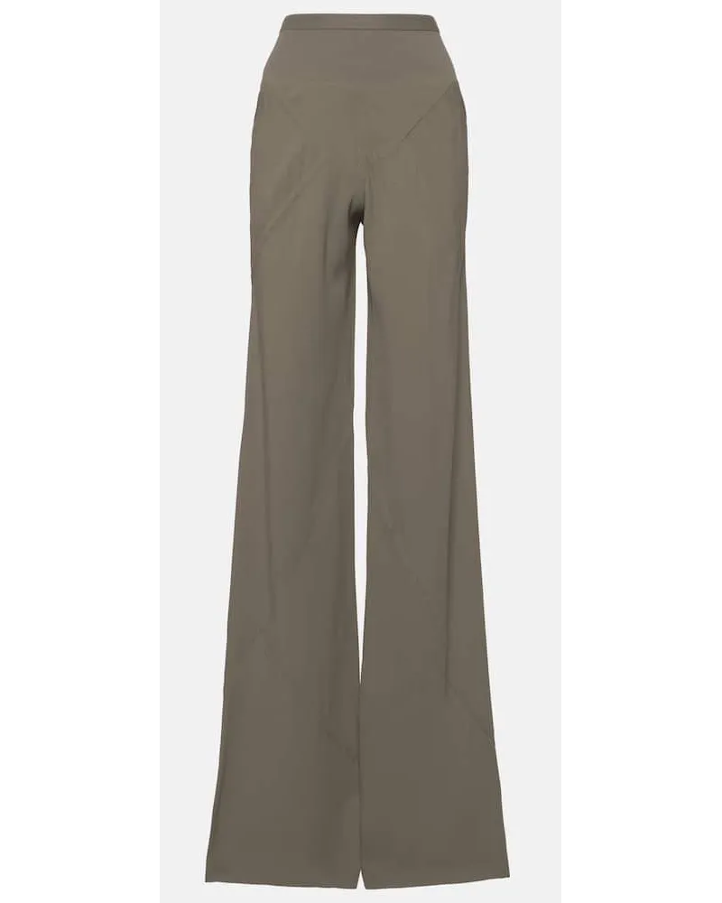 Rick Owens Pantaloni a gamba larga in crÃªpe Beige