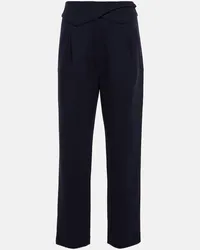 Blazé Milano Blazé Milano Pantaloni Basque in lana a vita alta Blu