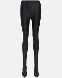 Balenciaga Leggings Hourglass con scarpe Nero