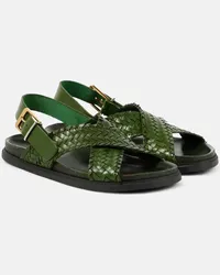 The Row Sandali slingback Buckle in pelle Verde