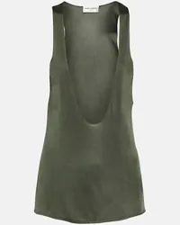 Saint Laurent Tank top in maglia Verde