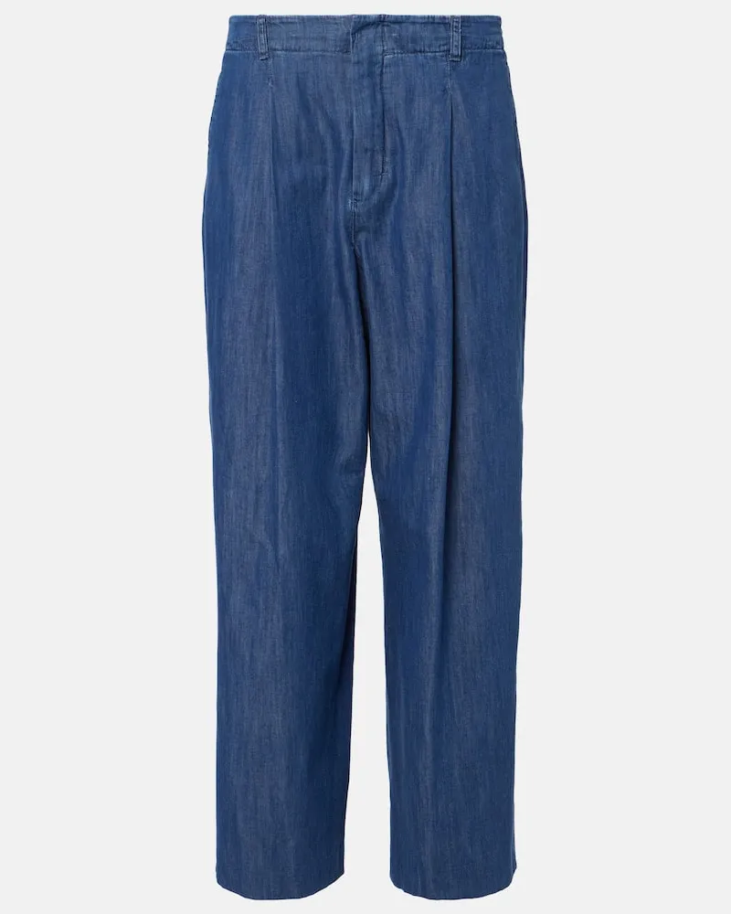 Max Mara Pantaloni a gamba larga Sophie in denim Blu