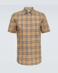 Burberry Camicia in cotone a quadri Beige