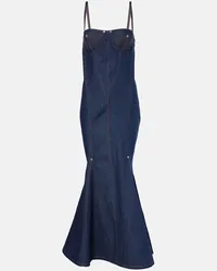 Jean Paul Gaultier Abito lungo di jeans Blu