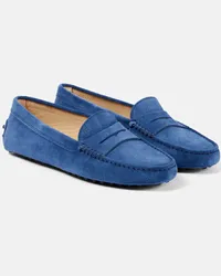 TOD'S Mocassini Gommino in suede Blu