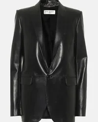 Saint Laurent Blazer in pelle Nero