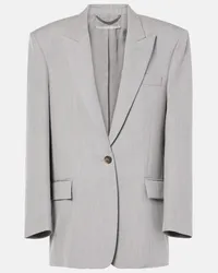 Stella McCartney Blazer oversize in lana Grigio