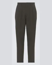 Ermenegildo Zegna Pantaloni regular in lana Marrone