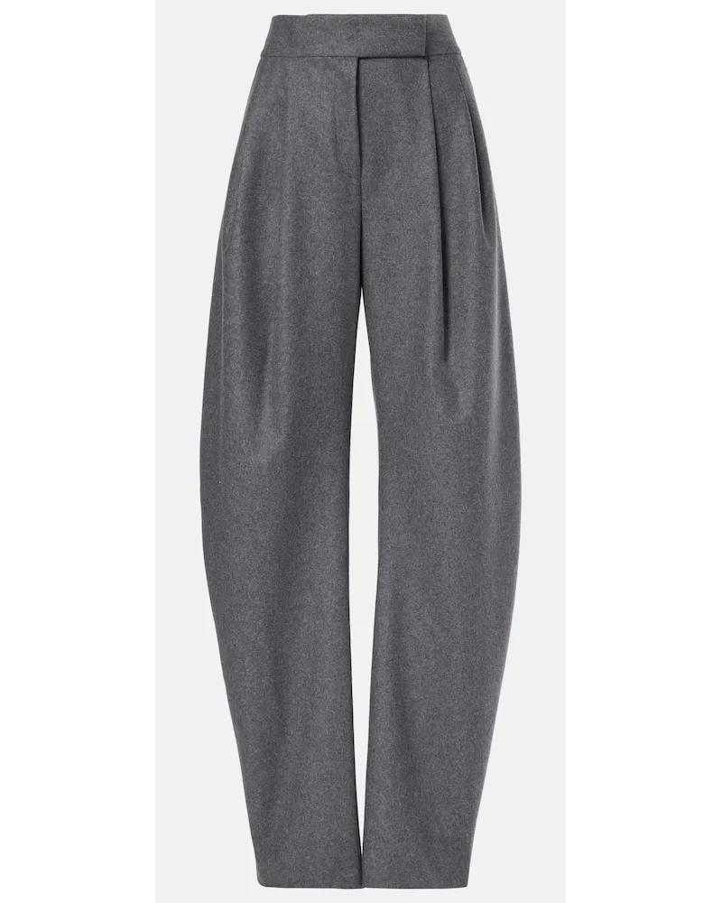 ATTICO Pantaloni Gary in misto lana Grigio