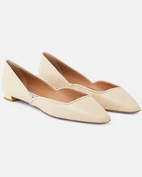 Aquazzura Ballerine Maia in pelle Beige