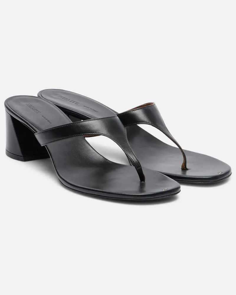 KHAITE Sandali infradito Archer 55 in pelle Nero