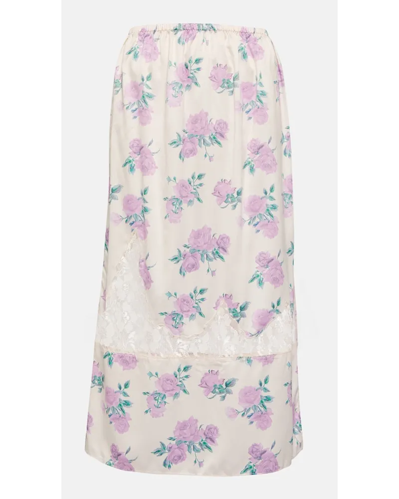 LoveShackFancy Gonna midi Fayette con stampa Rosa