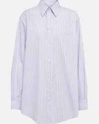 Maison Margiela Camicia in cotone a righe Multicolore