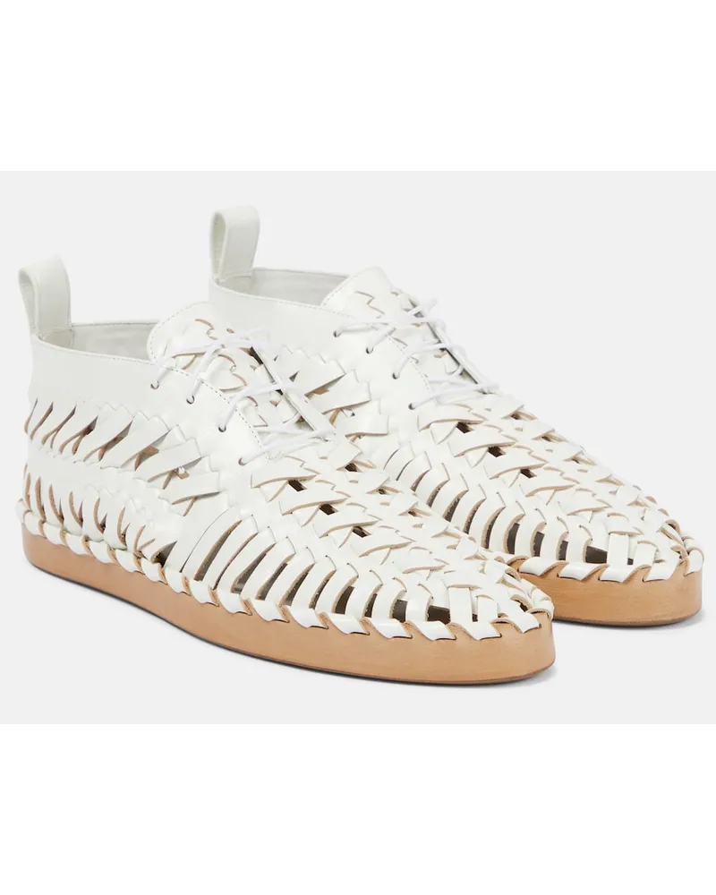 Jil Sander Mocassini in pelle Bianco