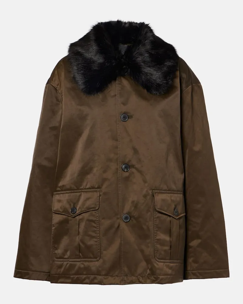 Nili Lotan Parka Blaise con pelliccia sintetica Verde