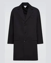 Bottega Veneta Cappotto in twill di cotone Nero